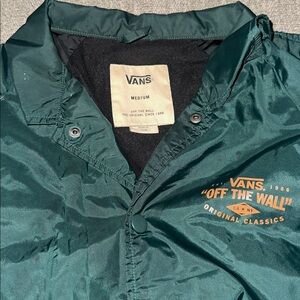Vans Torrey Coaches Jacket Fairway Green